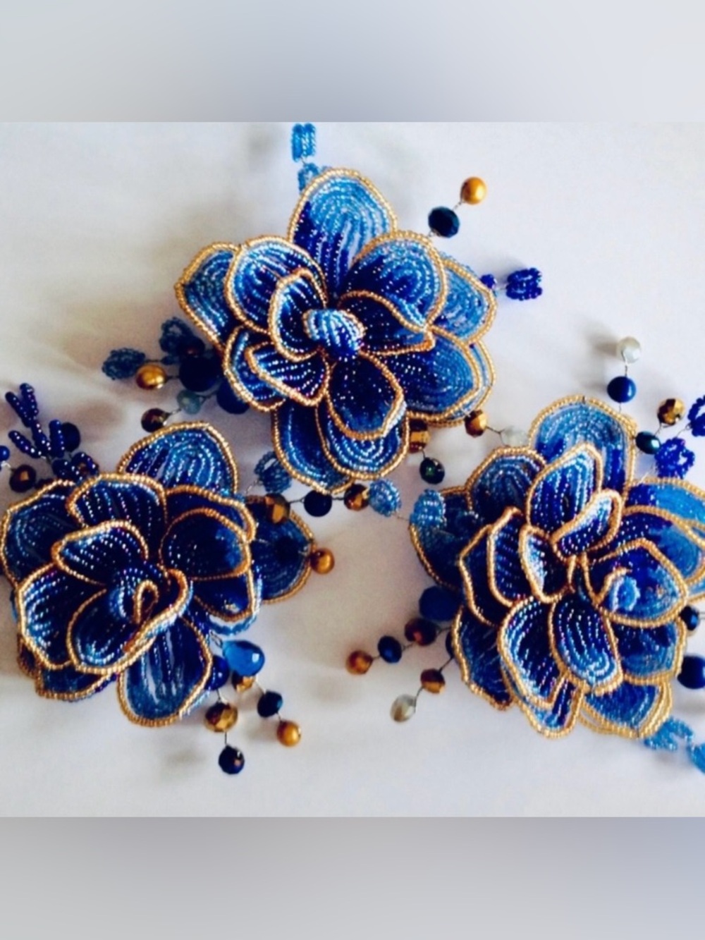 Handmade Flower in Bloom Brooch